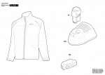Bosch 1 600 A00 23R Heat+Jacket 10,8V Professional Winter jacket Spare Parts
